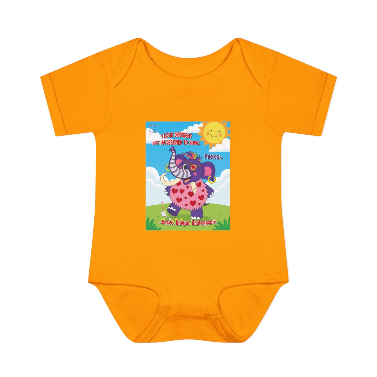 Piklez™ Infant Bodysuit – “Destined to Shine” Baby Outfit | Smile Universe Collection