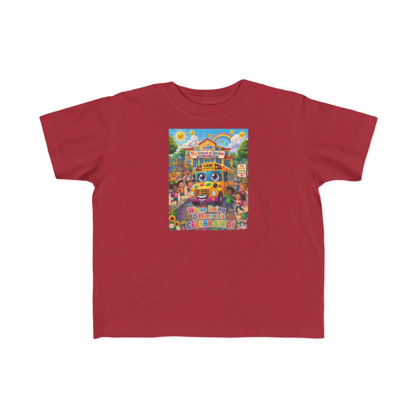 Lani™ Toddler's Fine Jersey Tee – "Where Being Different is CELEBRATED!" Graphic Shirt