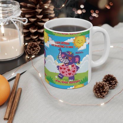 Piklez™ Ceramic Coffee Cup – “Destined to Shine” Cute Mug | Smile Universe Collection