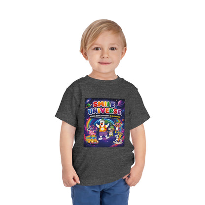 Smile Universe™ Toddler Short Sleeve Tee – "Where Being Different is CELEBRATED!" Graphic