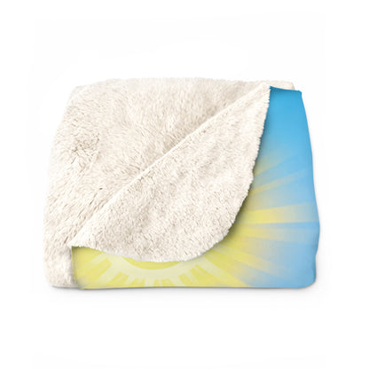 Panz™ Sherpa Fleece Blanket – "My Autism is My Superpower" Graphic | Smile Universe Collection