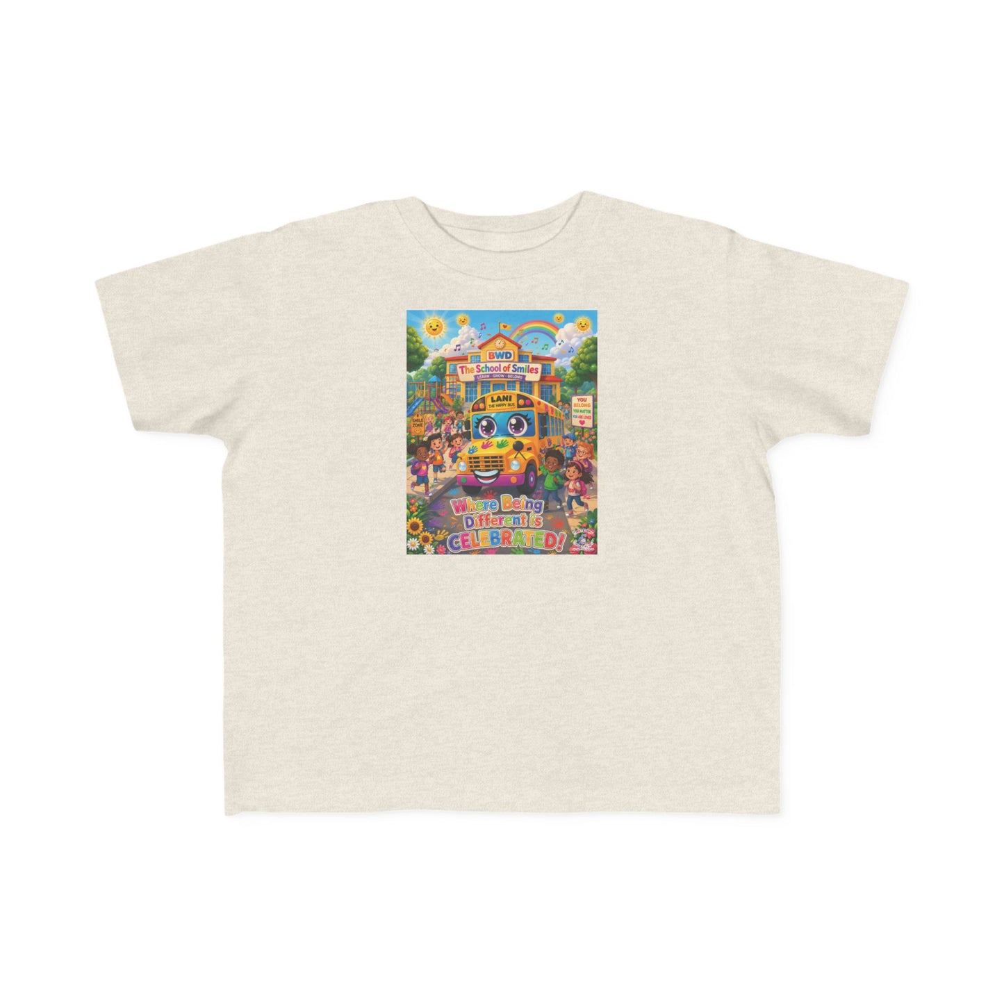 Lani™ Toddler's Fine Jersey Tee – "Where Being Different is CELEBRATED!" Graphic Shirt