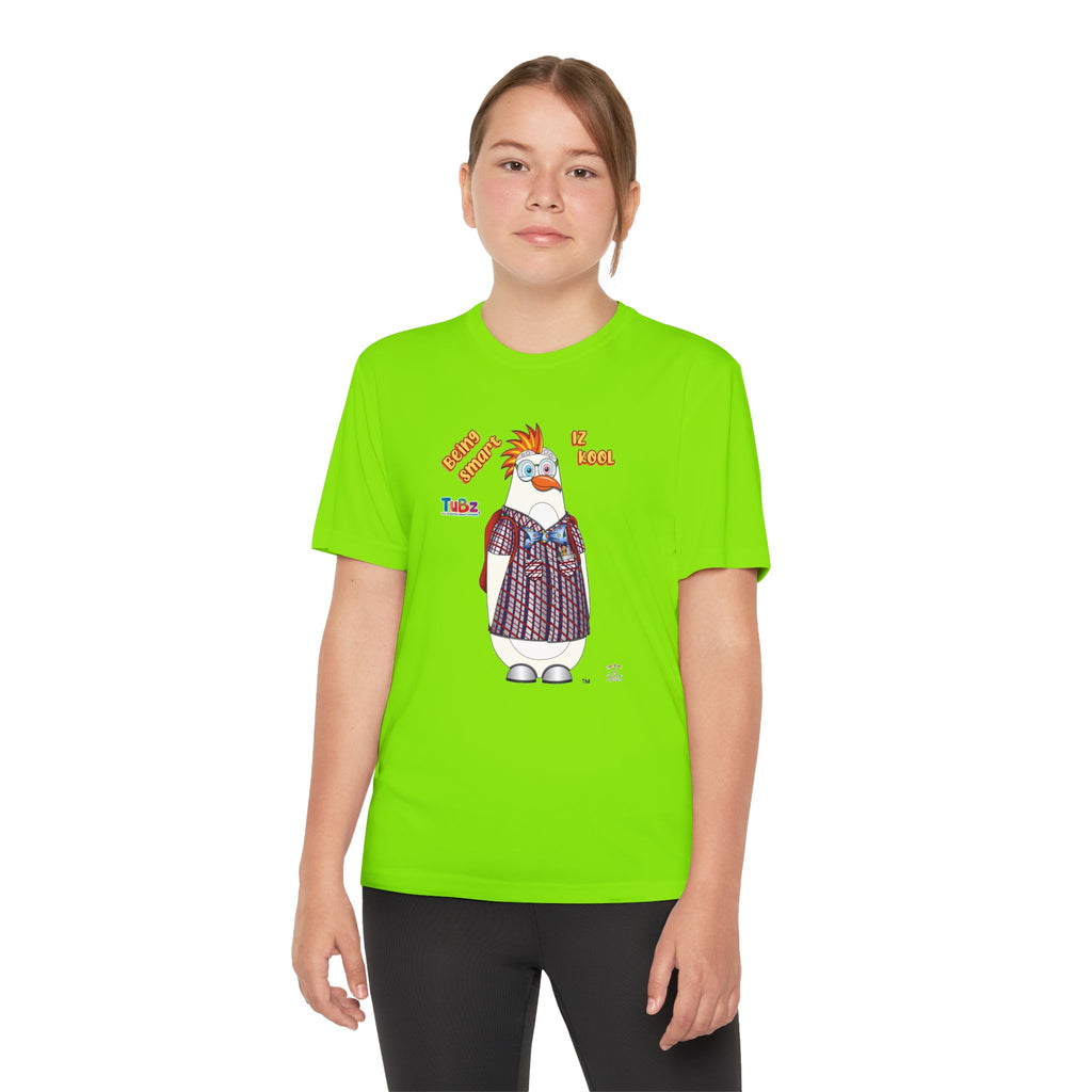 TuBz™ "Being Smart Iz Kool" Youth Competitor T- Shirt - Character Dress-Up Graphic Tee