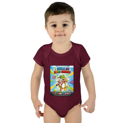 Potz™ Infant Baby Rib Bodysuit – "I Guide My ADHD Energy!" Graphic Onesie | Smile Universe Collection