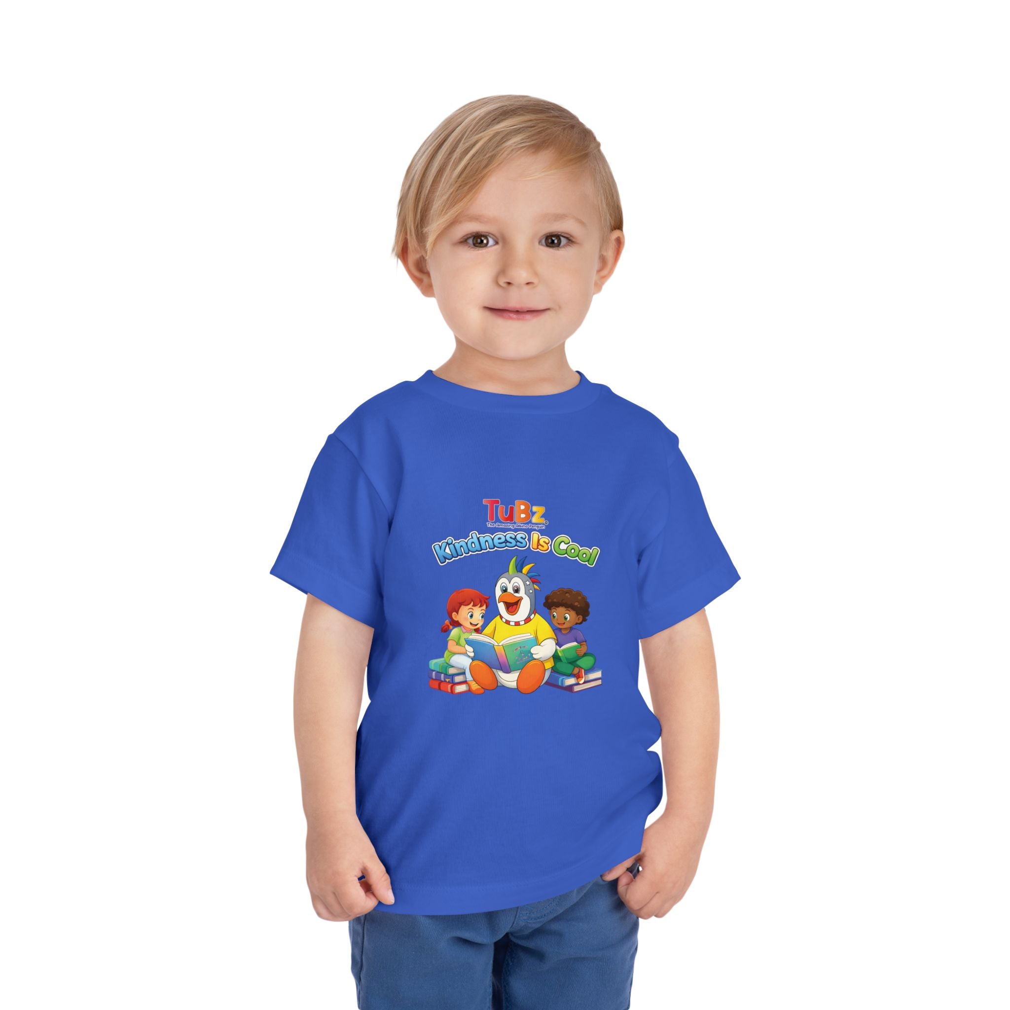 TuBz™ "Kindness Is Cool" Kids T-Shirt - Positive Message Graphic Tee | Smile Universe TuBz4Kidz