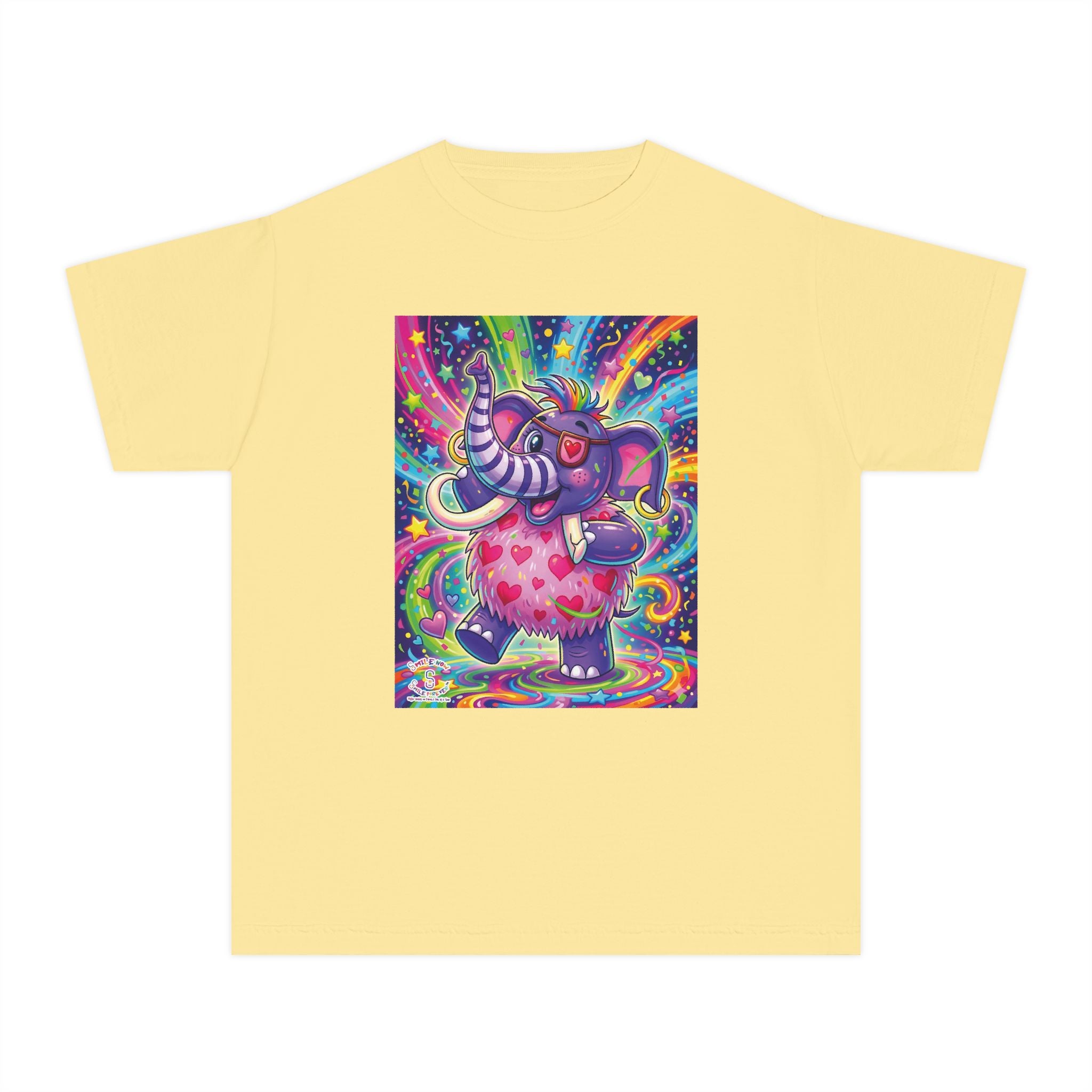 Piklez™ Youth Midweight Tee – "Born to Celebrate!" Graphic Shirt | Smile Universe Collection