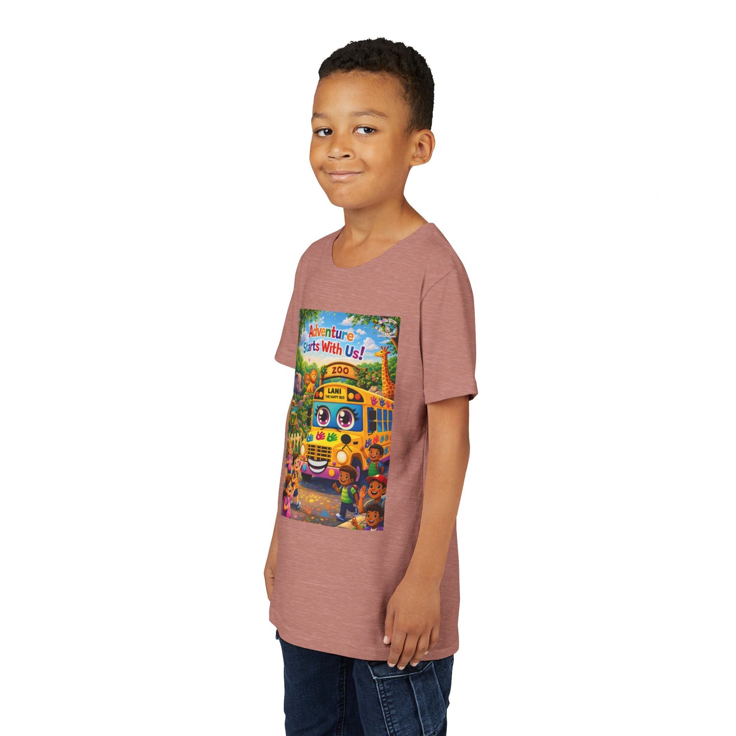 Lani™ Youth Short Sleeve Tee – "Adventure Starts With Us!" Graphic