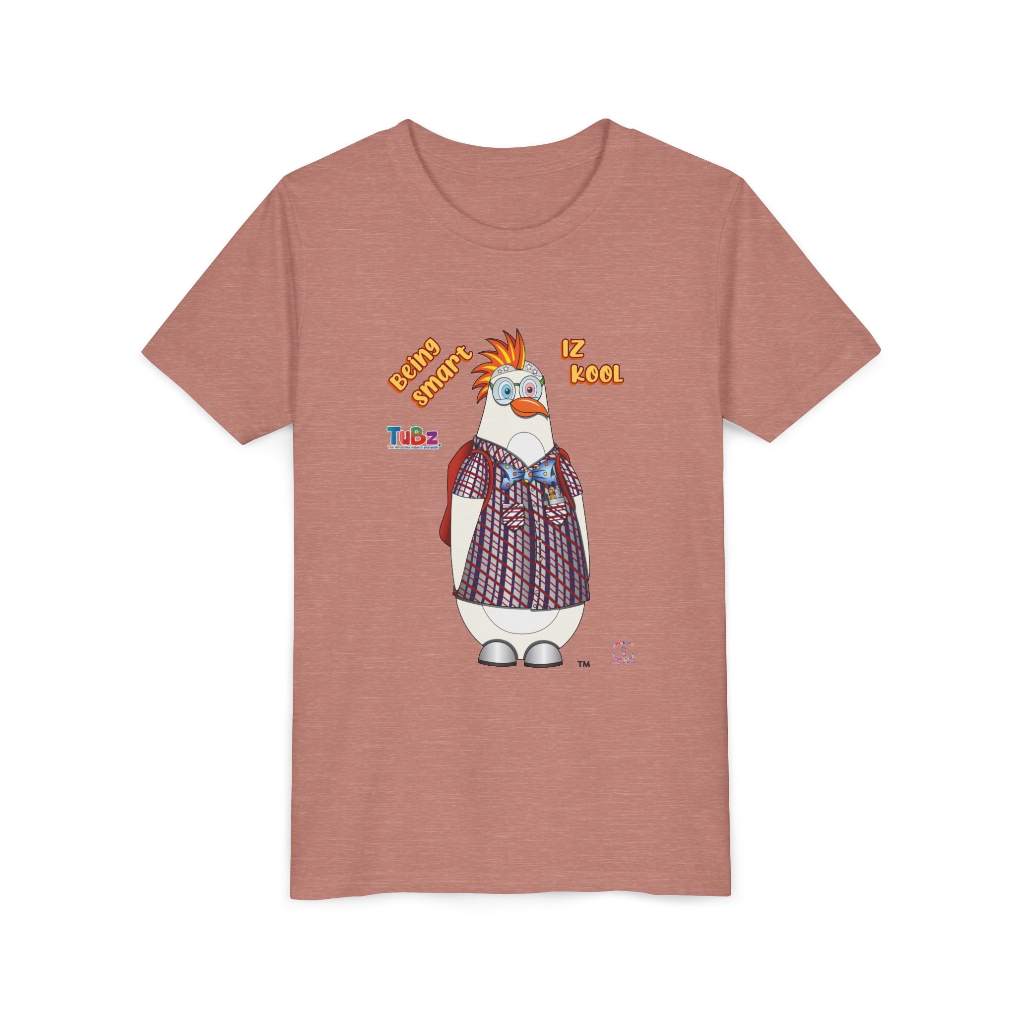 TuBz™ "Being Smart Iz Kool" Youth Graphic T-Shirt - Educational Kids Tee | TuBz4Kidz