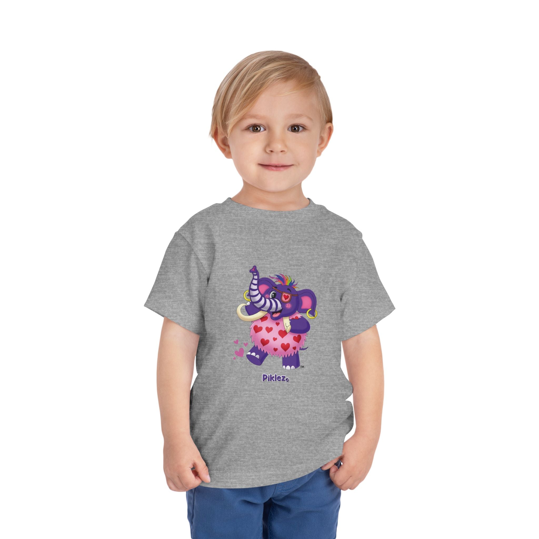 Piklez™ Toddler Short Sleeve Tee – "Full of Love!" Graphic Shirt | Smile Universe Collection