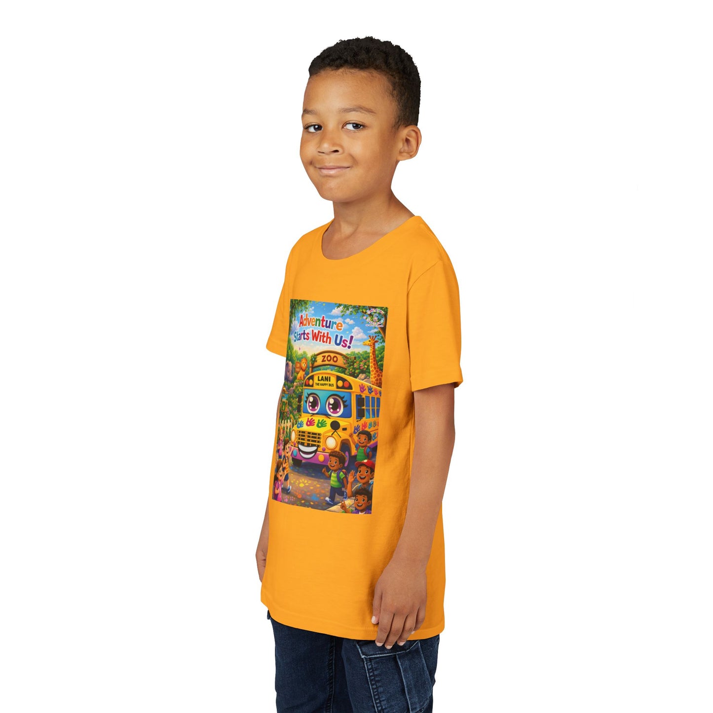 Lani™ Youth Short Sleeve Tee – "Adventure Starts With Us!" Graphic