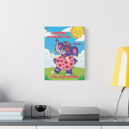 Piklez™ Matte Canvas Wall Art – “Destined to Shine” Stretched 1.25" | Smile Universe Collection