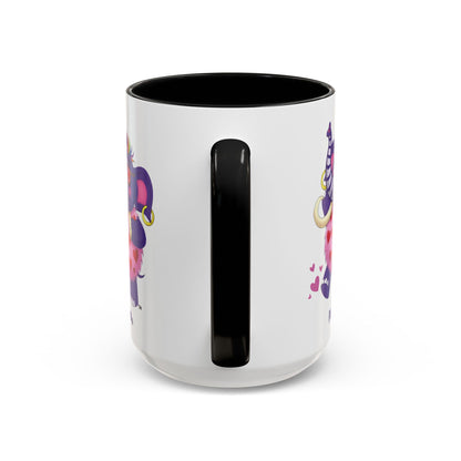 Piklez™ Accent Coffee Mug (11oz & 15oz) – "Full of Love!" Graphic | Smile Universe Collection