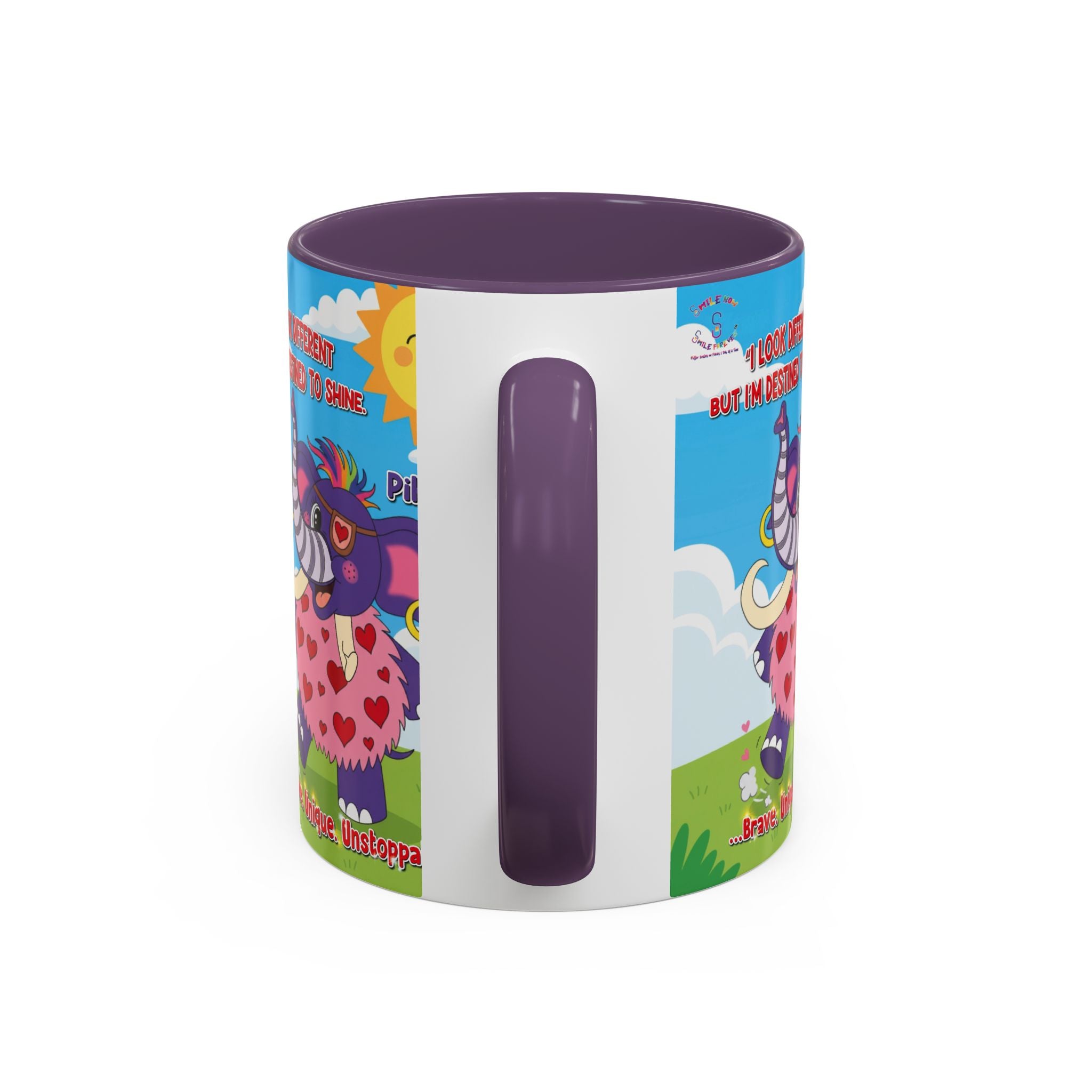 Piklez™ Accent Coffee Mug (11oz, 15oz) – “Destined to Shine” | Smile Universe Collection