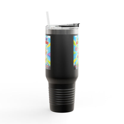 Potz™ Insulated Travel Mug 40oz – "I Guide My ADHD Energy!" Graphic Tumbler | Smile Universe Collection