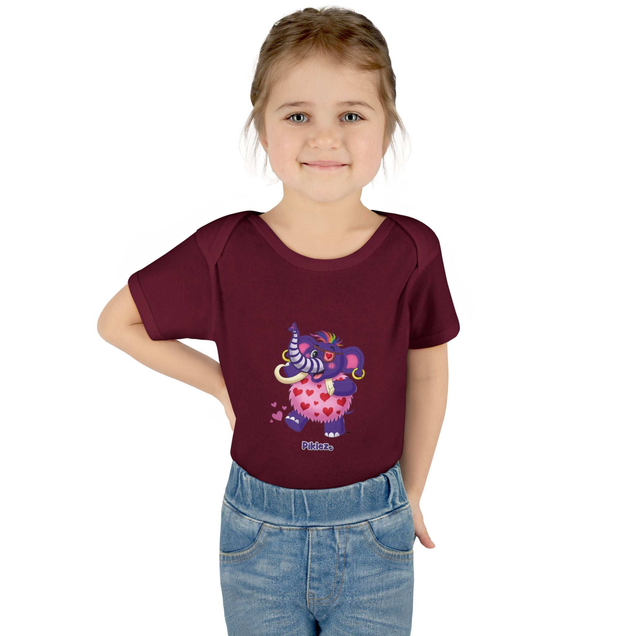 Piklez™ Infant Baby Rib Bodysuit – "Full of Love!" Graphic | Smile Universe Collection