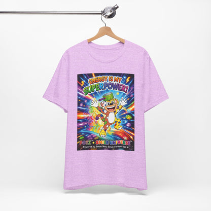 Potz™ Unisex Jersey Short Sleeve Tee – "Energy is My Superpower!" Graphic Tee | Smile Universe Collection