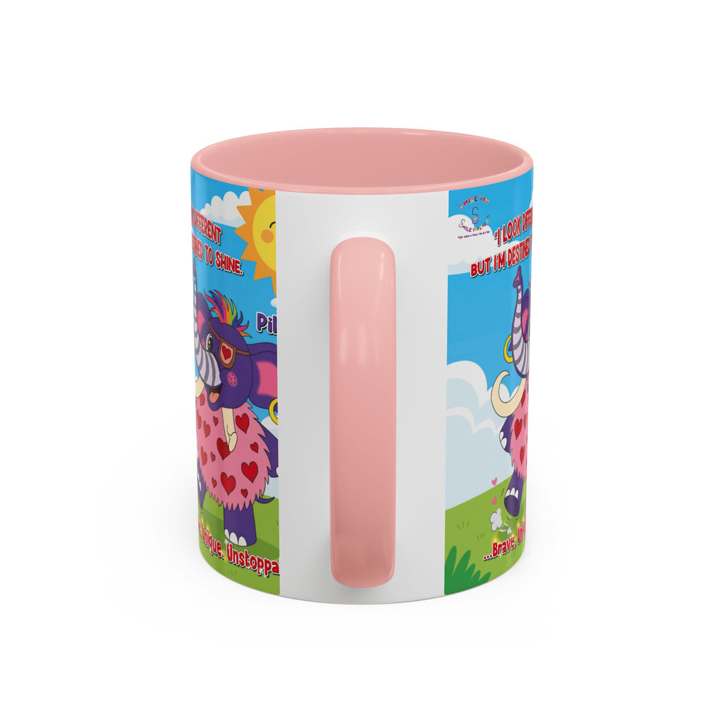 Piklez™ Accent Coffee Mug (11oz, 15oz) – “Destined to Shine” | Smile Universe Collection