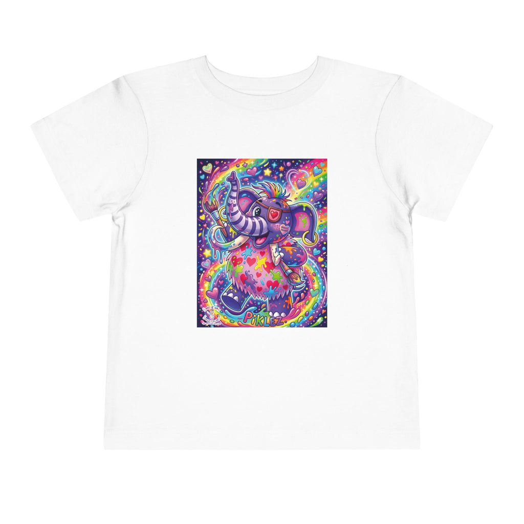 Piklez™ Toddler Short Sleeve Tee – "Magic Paint!" Graphic Shirt | Smile Universe Collection