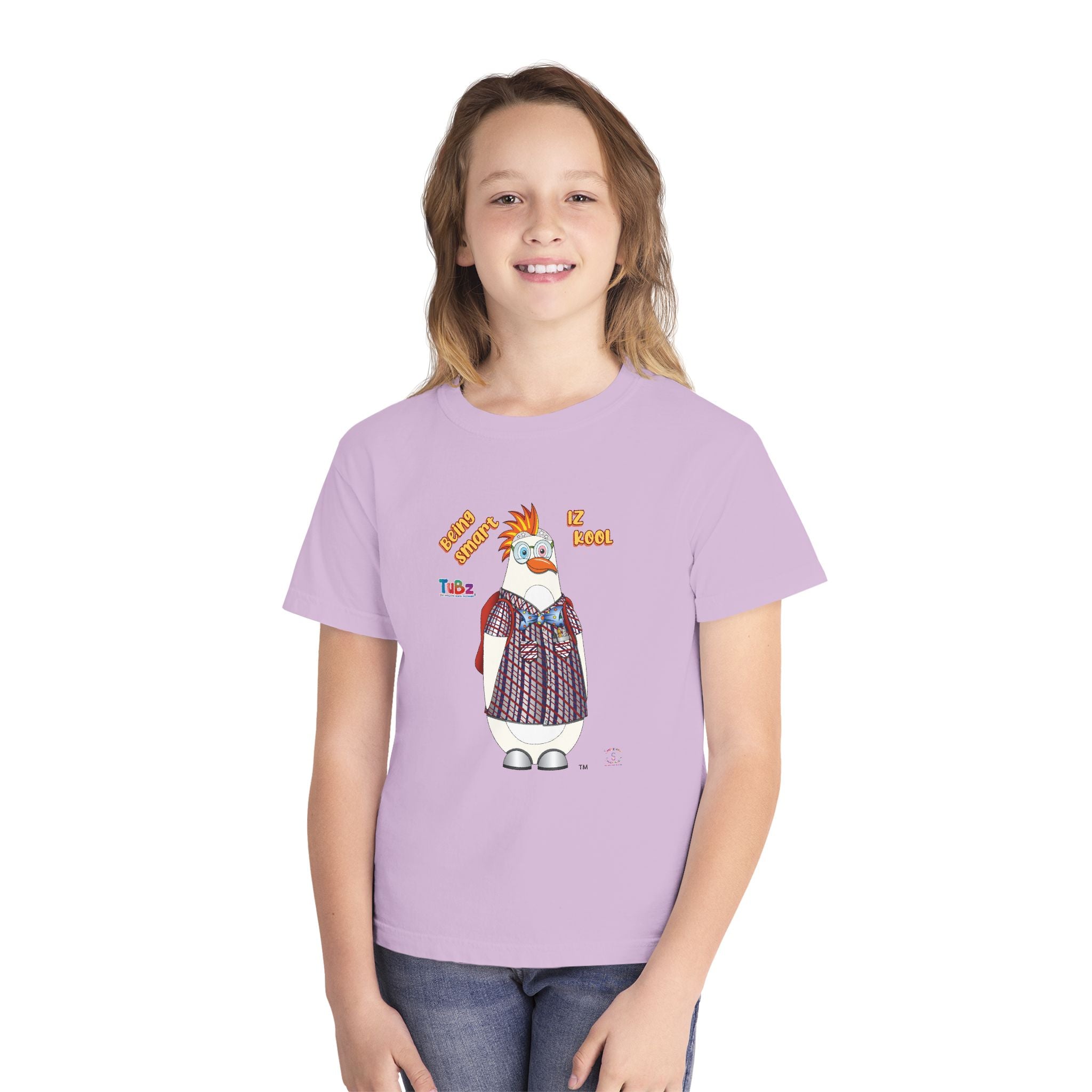 TuBz™ "Being Smart Iz Kool" Youth Graphic T-Shirt - Educational Kids Tee | TuBz4Kidz