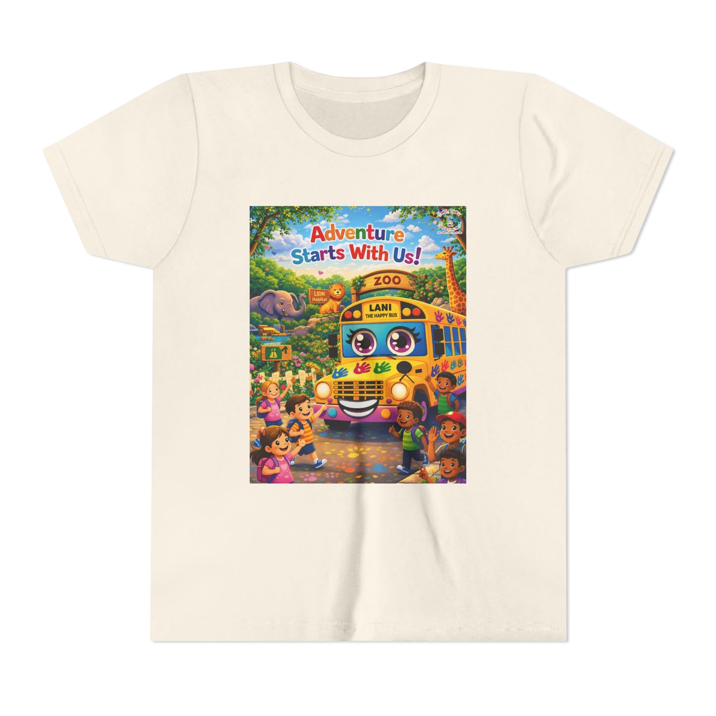 Lani™ Youth Short Sleeve Tee – "Adventure Starts With Us!" Graphic