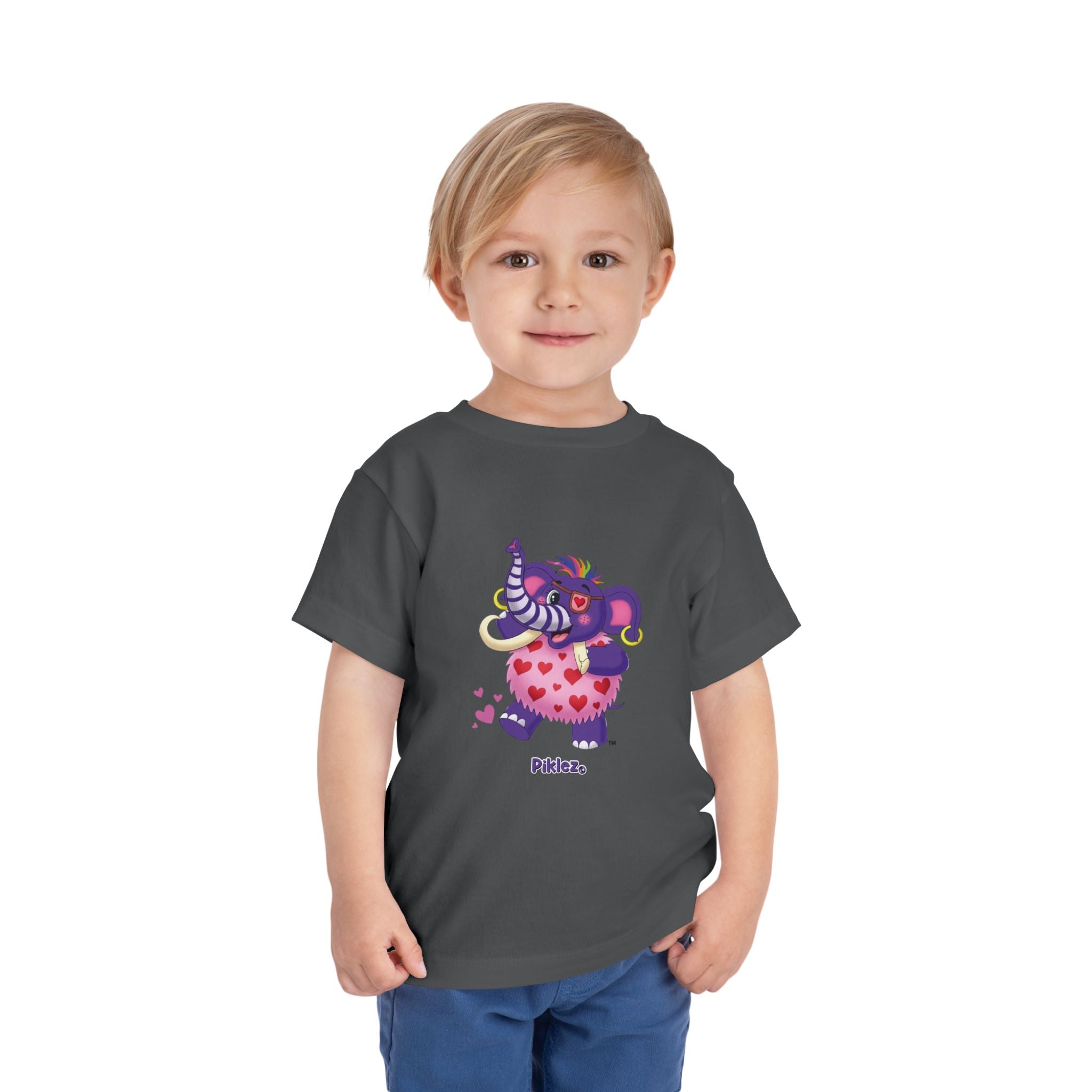 Piklez™ Toddler Short Sleeve Tee – "Full of Love!" Graphic Shirt | Smile Universe Collection