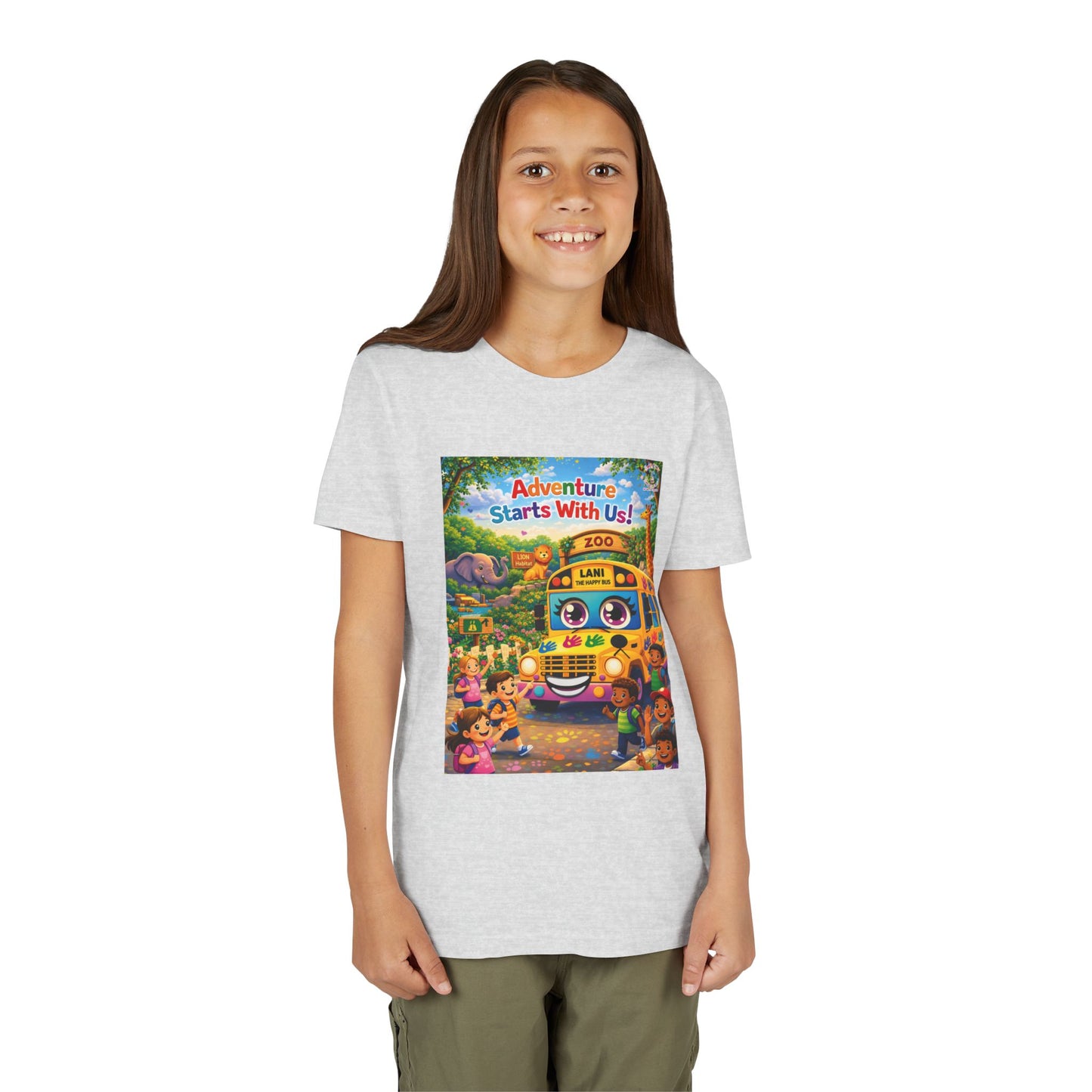 Lani™ Youth Short Sleeve Tee – "Adventure Starts With Us!" Graphic