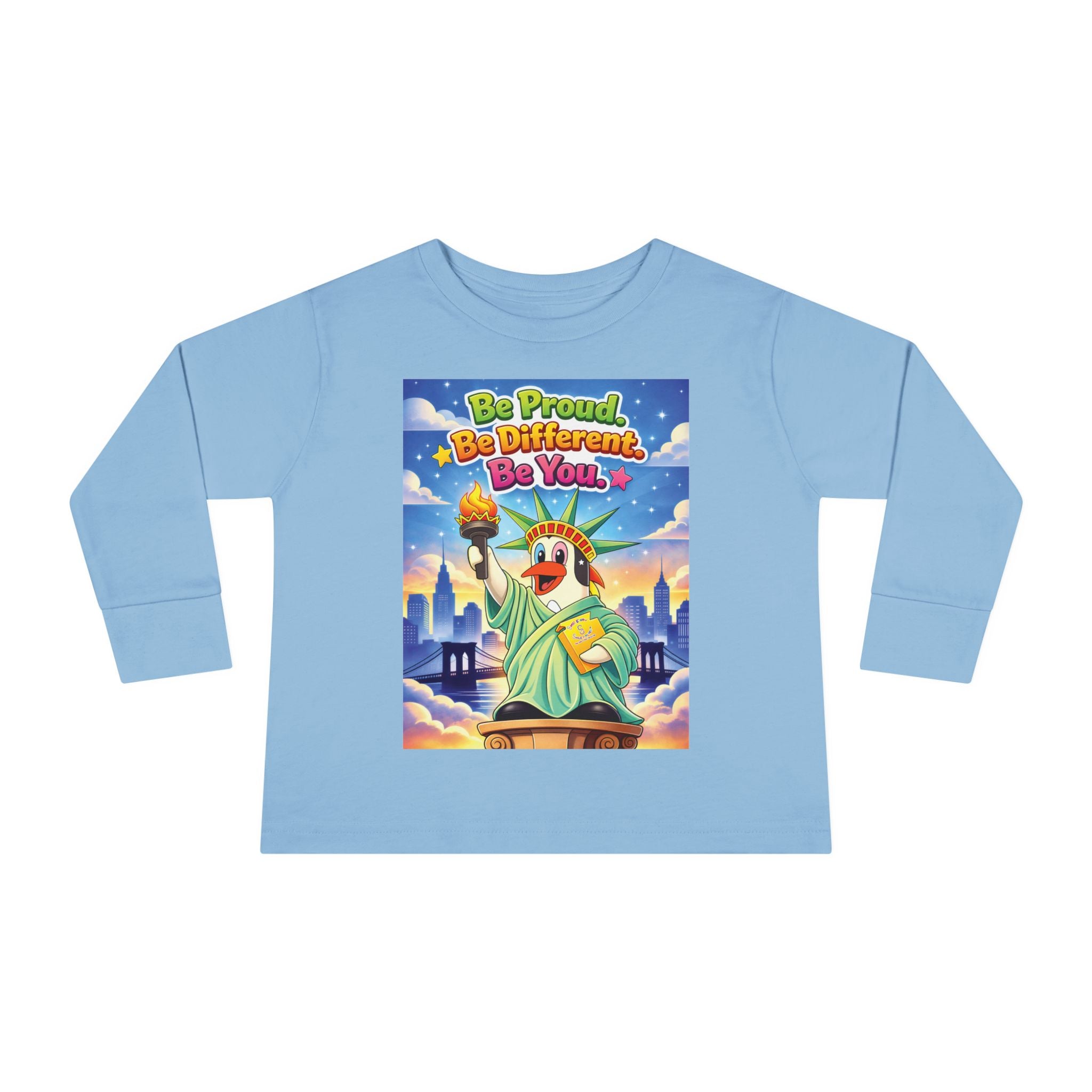 TuBz™ "Be Proud. Be Different. Be You." Toddler T- Shirt - Inspirational Kids Tee