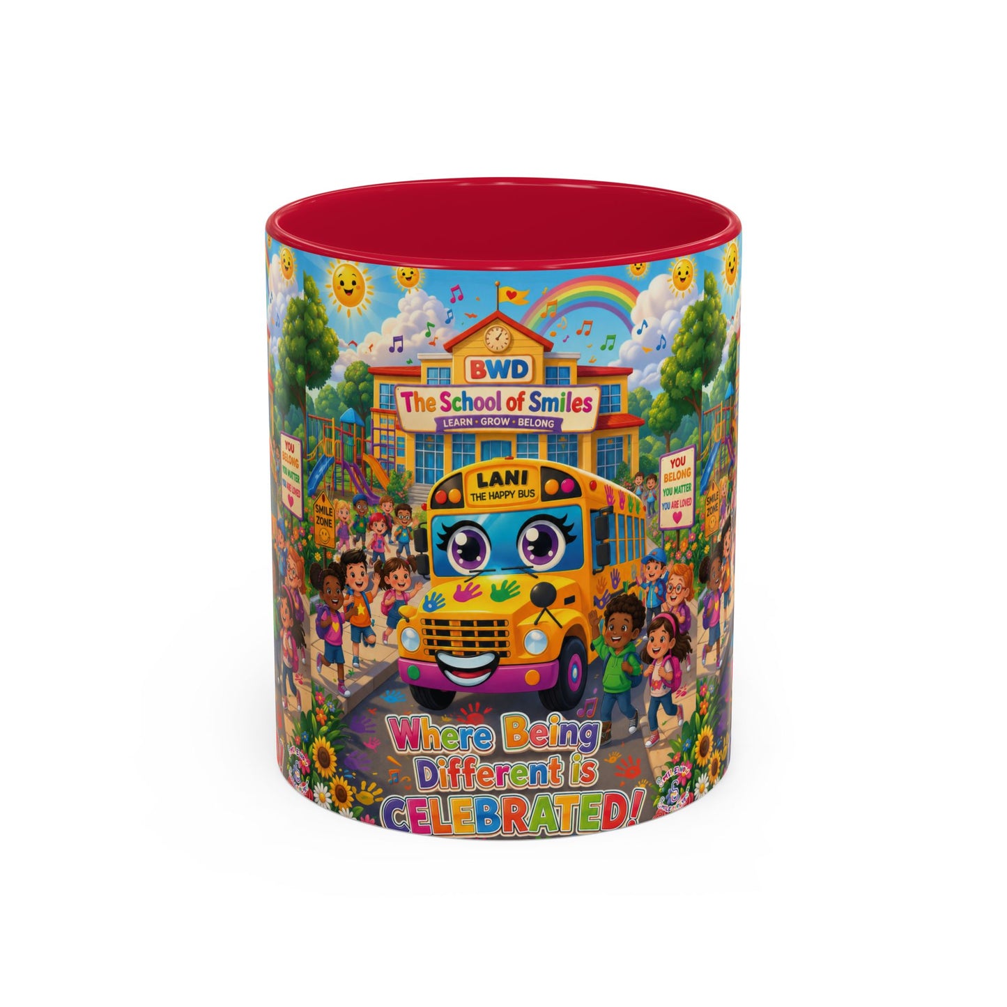 Lani™ Colorful Mug (11oz & 15oz) – "Where Being Different is CELEBRATED!" Graphic