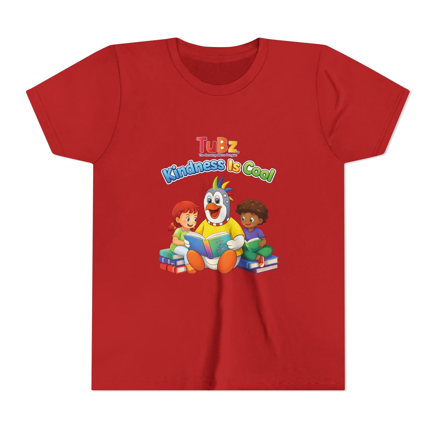 TuBz™ "Kindness Is Cool" Kids T-Shirt - Positive Message Graphic Tee | Smile Universe TuBz4Kidz