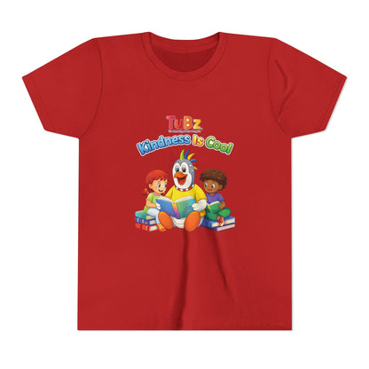 TuBz™ "Kindness Is Cool" Kids T-Shirt - Positive Message Graphic Tee | Smile Universe TuBz4Kidz