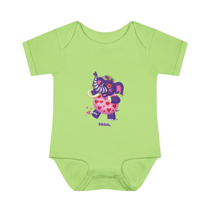 Piklez™ Infant Baby Rib Bodysuit – "Full of Love!" Graphic | Smile Universe Collection
