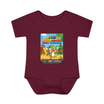Potz™ Infant Baby Rib Bodysuit – "My ADHD Means Always Dreaming, Highly Determined" Graphic Onesie | Smile Universe Collection