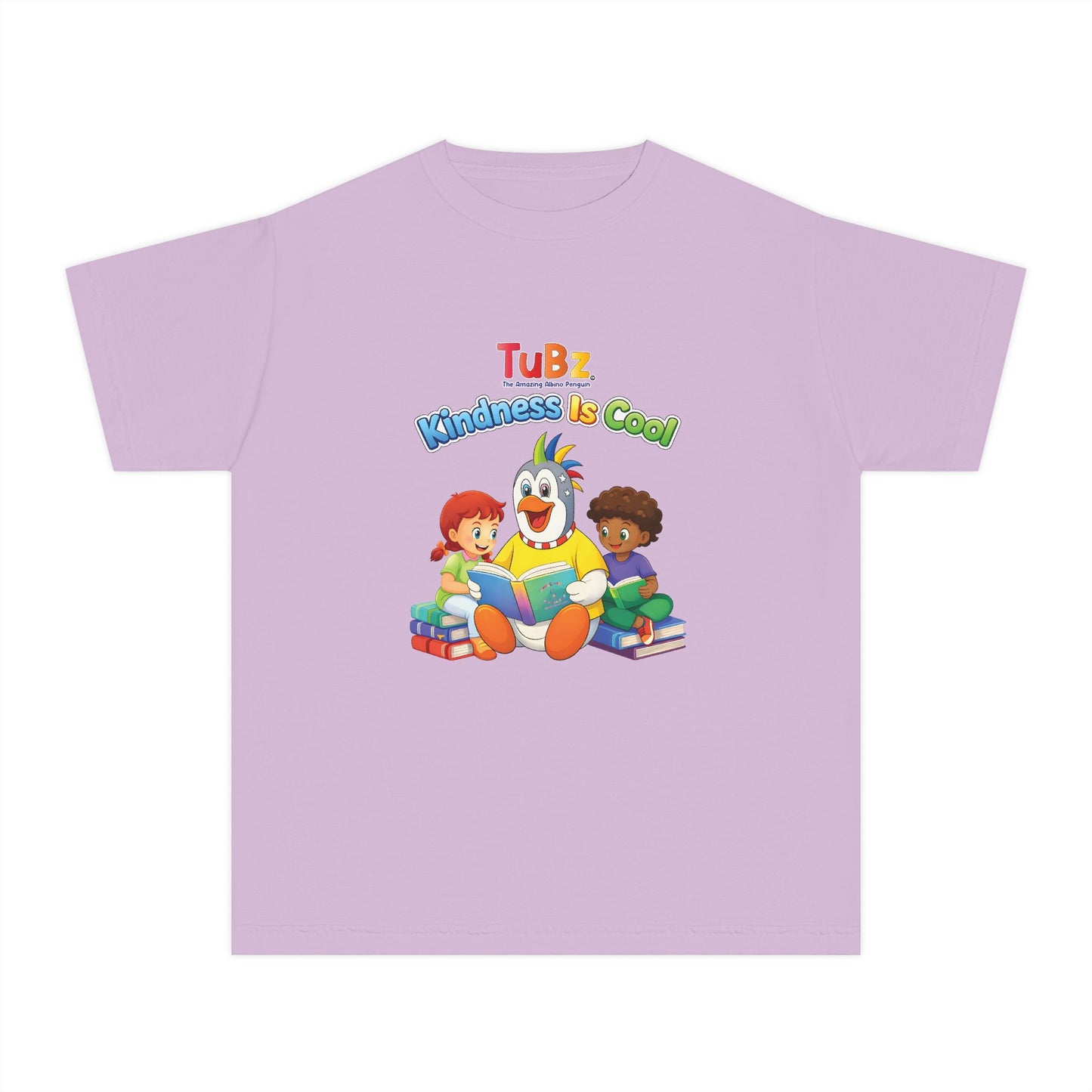 TuBz™ "Kindness Is Cool" Kids T-Shirt - Positive Message Graphic Tee | Smile Universe TuBz4Kidz
