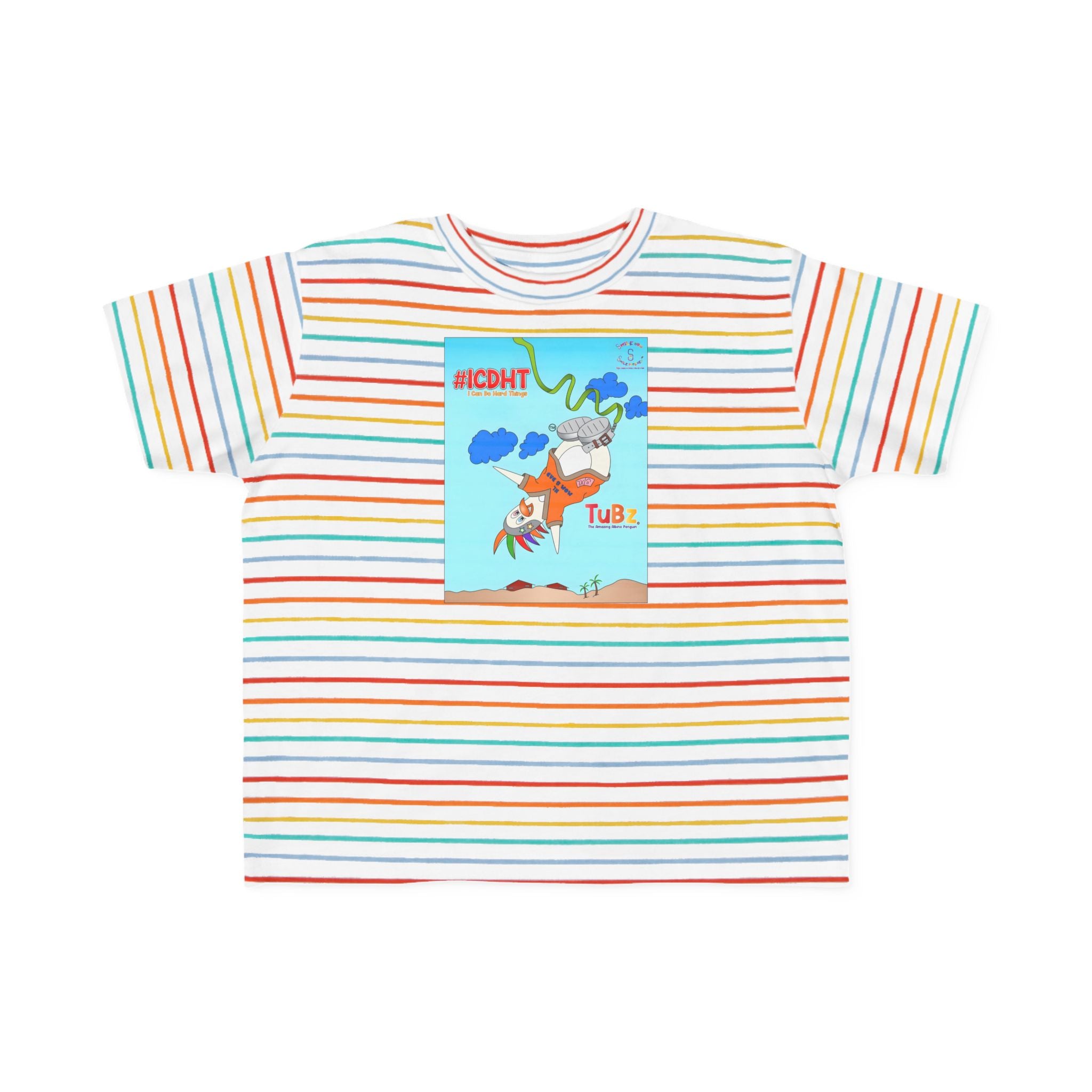 TuBz™ "I Can Do Hard Things" Toddler T-Shirt | Toddler's Fine Jersey Tee  - Positive Kids Graphic Tee
