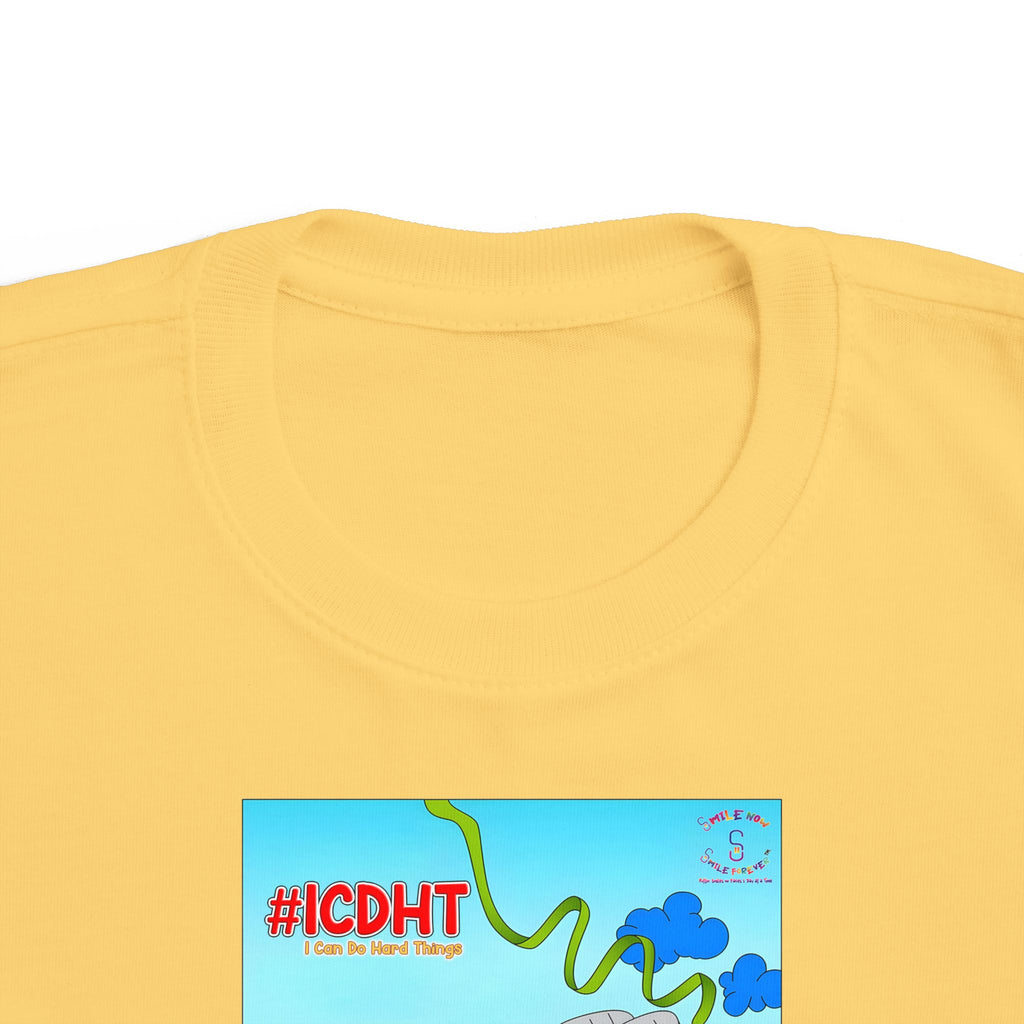 TuBz™ "I Can Do Hard Things" Toddler T-Shirt | Toddler's Fine Jersey Tee  - Positive Kids Graphic Tee