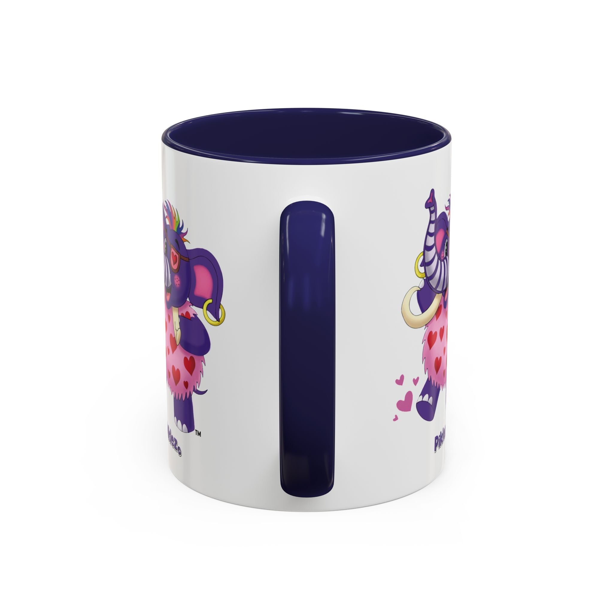 Piklez™ Accent Coffee Mug (11oz & 15oz) – "Full of Love!" Graphic | Smile Universe Collection