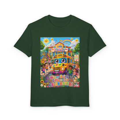 Lani™ Youth DryBlend® T-Shirt – "Where Being Different is CELEBRATED!" Graphic Shirt