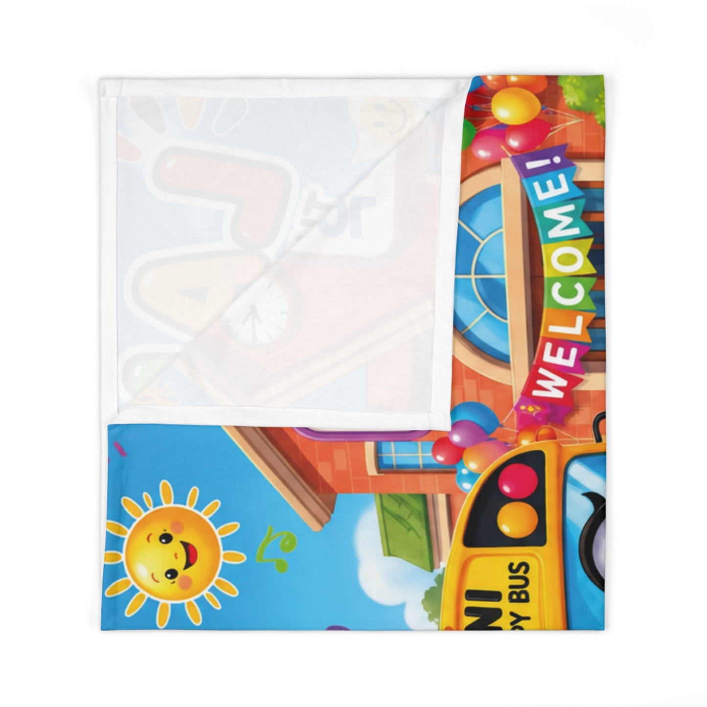 Lani™ Baby Swaddle Blanket – "Let's Sing Happiness Together!" Graphic