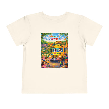 Lani™ Toddler Short Sleeve Tee – "Adventure Starts With Us!" Graphic