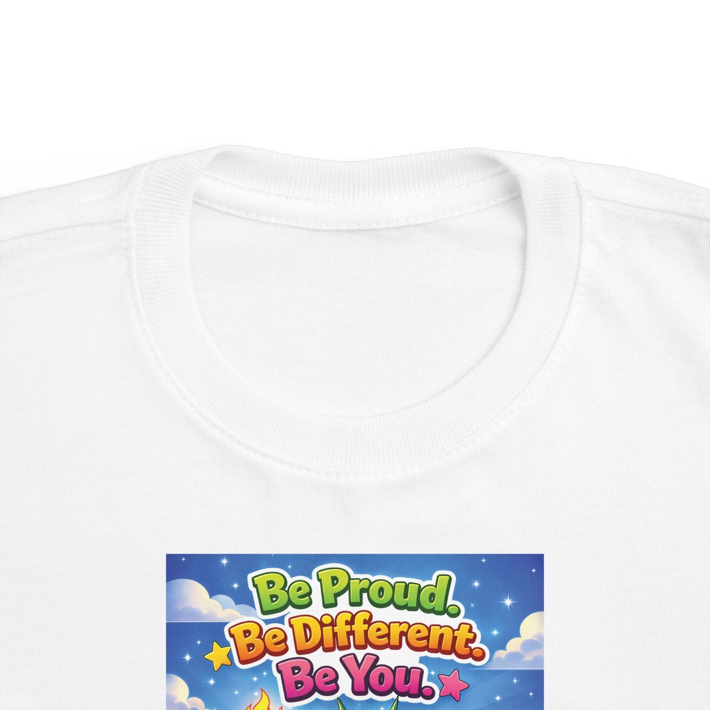 TuBz™ "Be Proud. Be Different. Be You." Kids T-Shirt - Inspirational Graphic Tee