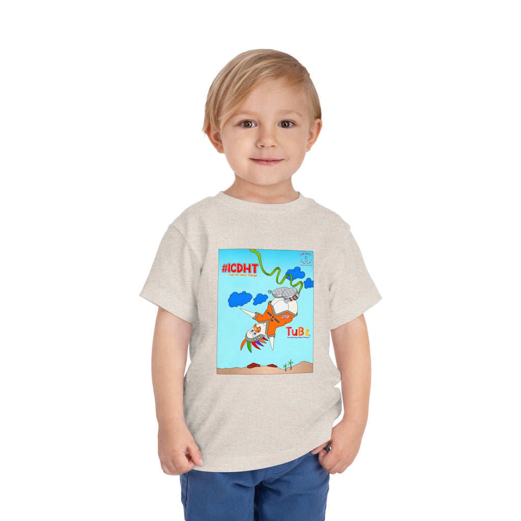 TuBz™ "I Can Do Hard Things" Toddler T-Shirt | Toddler Short Sleeve Tee  - Positive Kids Graphic Tee