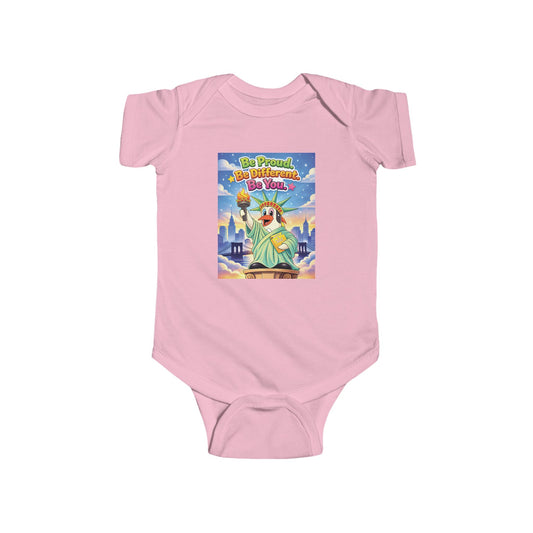 TuBz™ "Be Proud. Be Different. Be You." Infant Bodysuit - Inspirational Baby Onesie