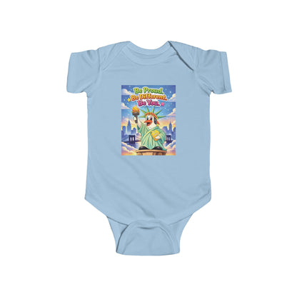 TuBz™ "Be Proud. Be Different. Be You." Infant Bodysuit - Inspirational Baby Onesie