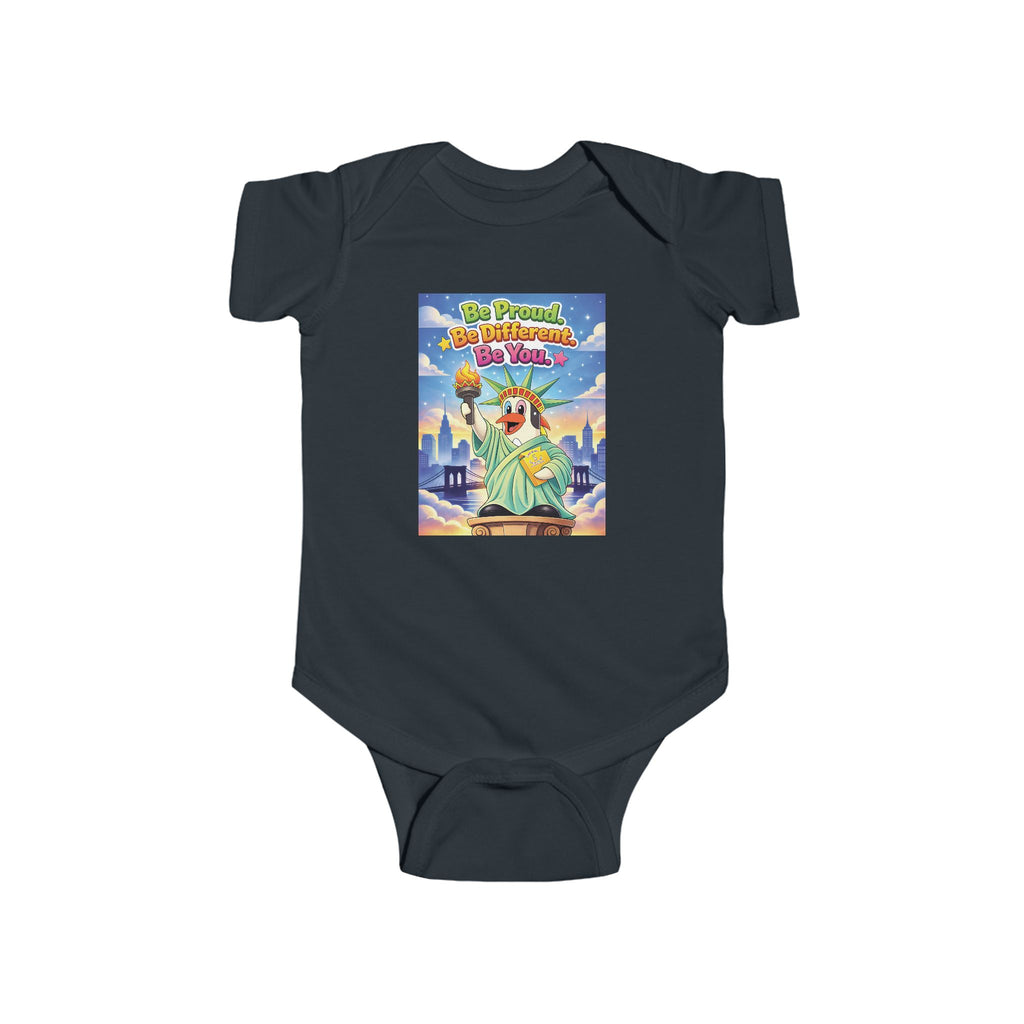 TuBz™ "Be Proud. Be Different. Be You." Infant Bodysuit - Inspirational Baby Onesie
