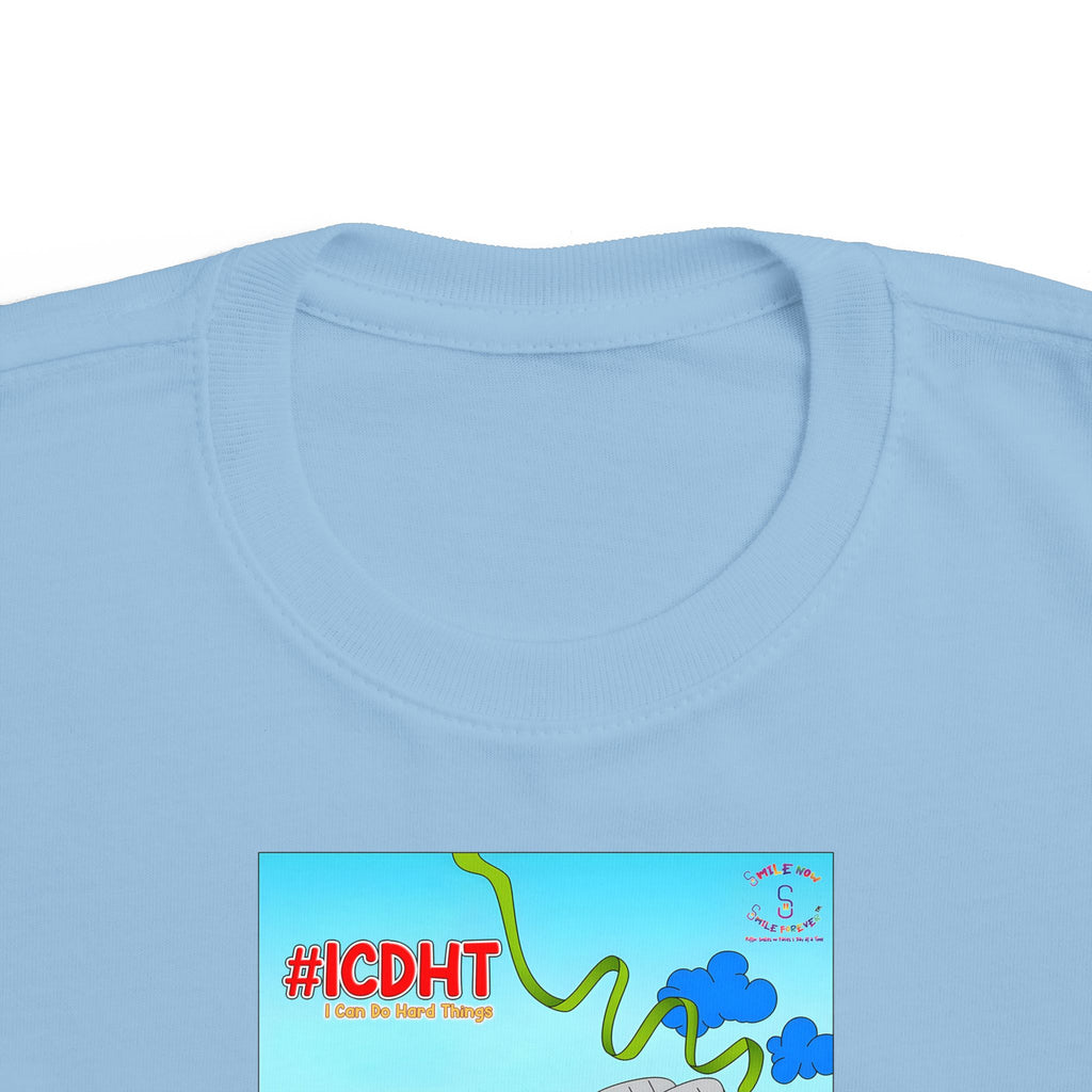 TuBz™ "I Can Do Hard Things" Toddler T-Shirt | Toddler's Fine Jersey Tee  - Positive Kids Graphic Tee