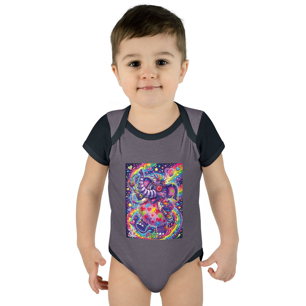 Piklez™ Infant Baby Rib Bodysuit – "Magic Paint!" Graphic | Smile Universe Collection