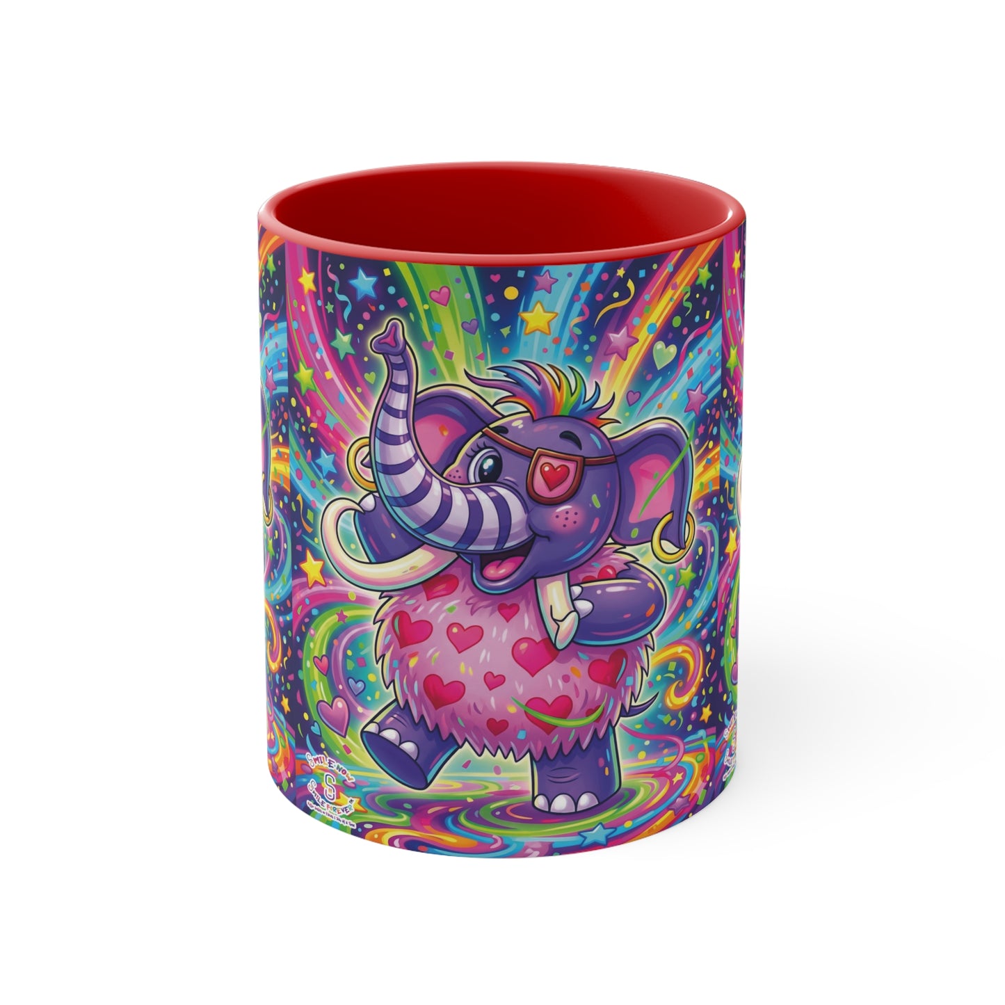 Piklez™ Accent Mug – "Born to Celebrate!" Graphic | Smile Universe Collection