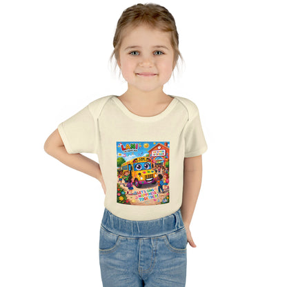 Lani™ Infant Baby Rib Bodysuit – "Let's Sing Happiness Together!" Graphic