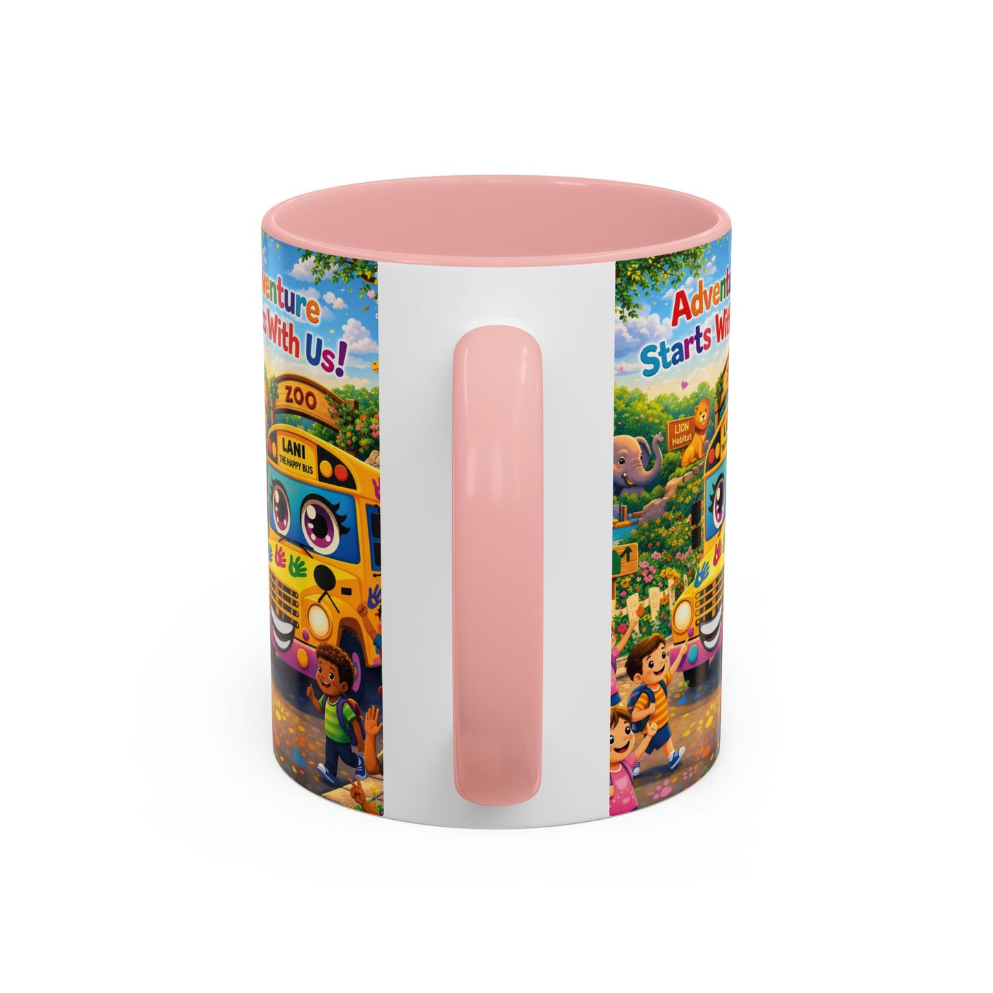Lani™ Accent Coffee Mug (11oz & 15oz) – "Adventure Starts With Us!" Graphic
