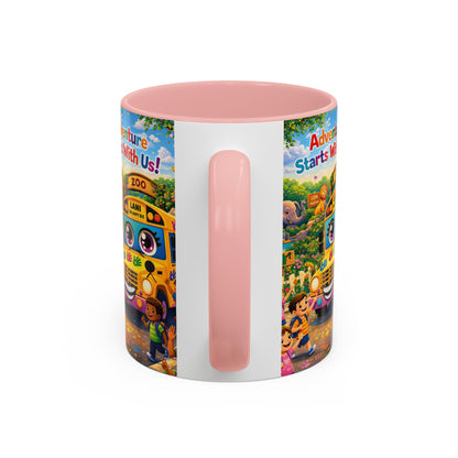 Lani™ Accent Coffee Mug (11oz & 15oz) – "Adventure Starts With Us!" Graphic